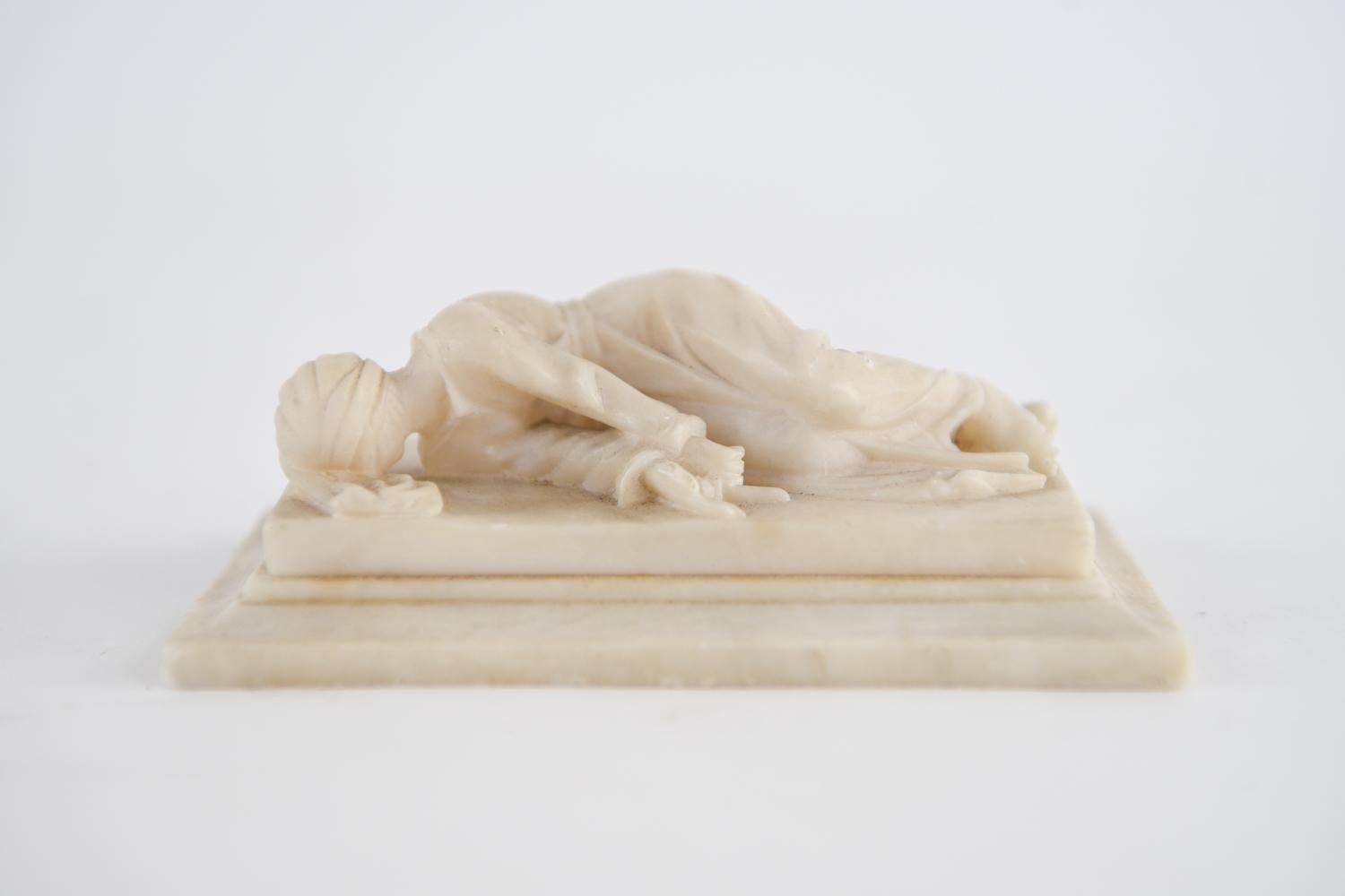 19th C. Alabaster Paperweight After Maderno, 