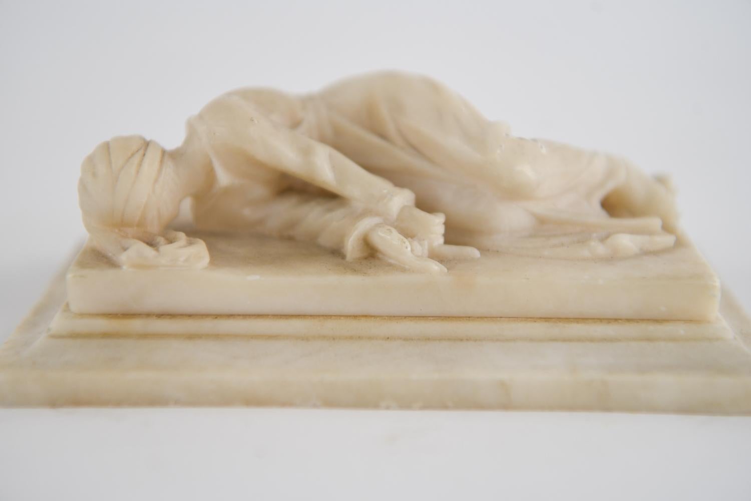 Renaissance 19th C. Alabaster Paperweight After Maderno, 