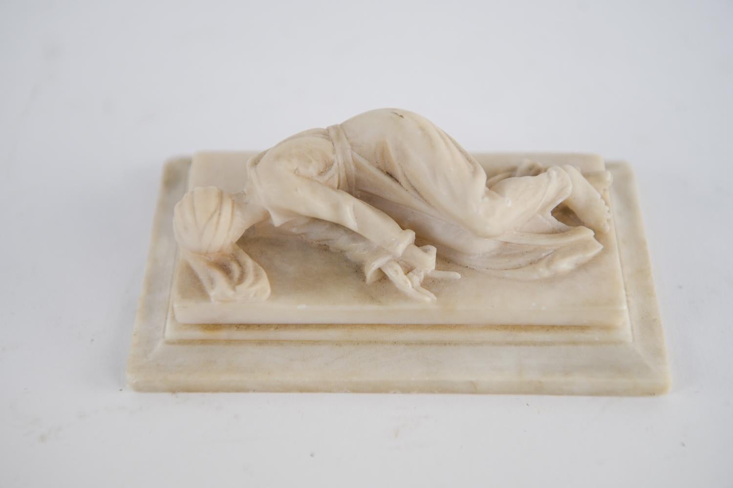 19th C. Alabaster Paperweight After Maderno, 
