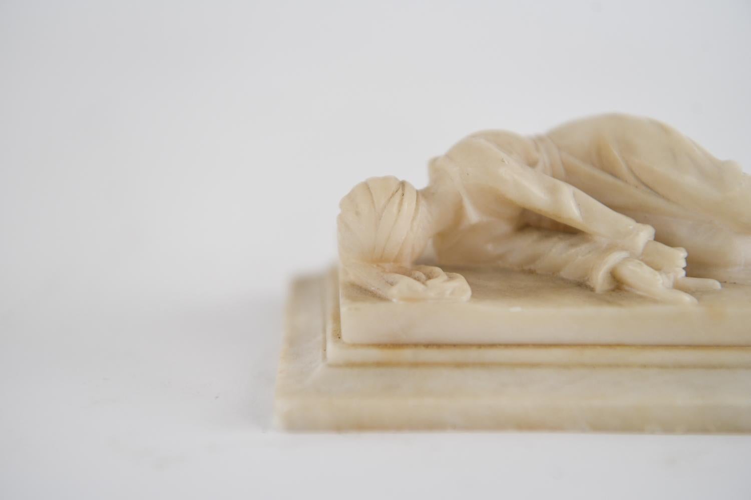 19th Century 19th C. Alabaster Paperweight After Maderno, 