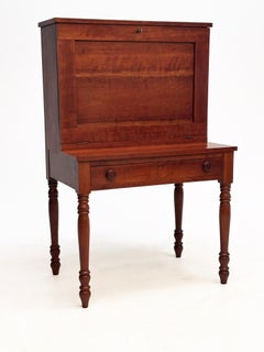 19th C American Cherry Plantation Desk Country Secretary Fall Front