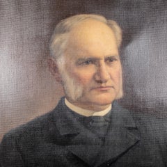 19th c. American Oil Portrait by Oscar Hallwig 1895