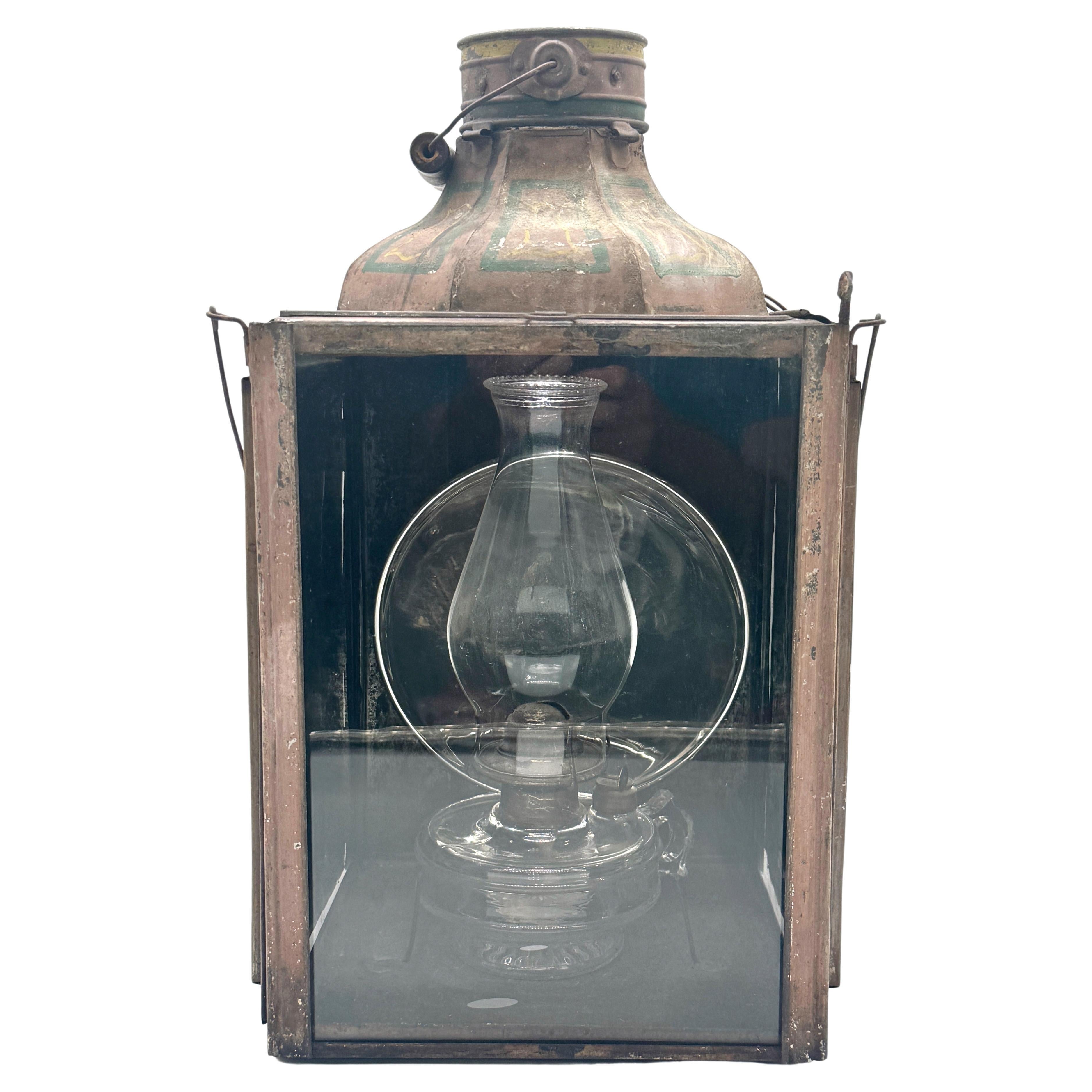 lampe a huile en etain