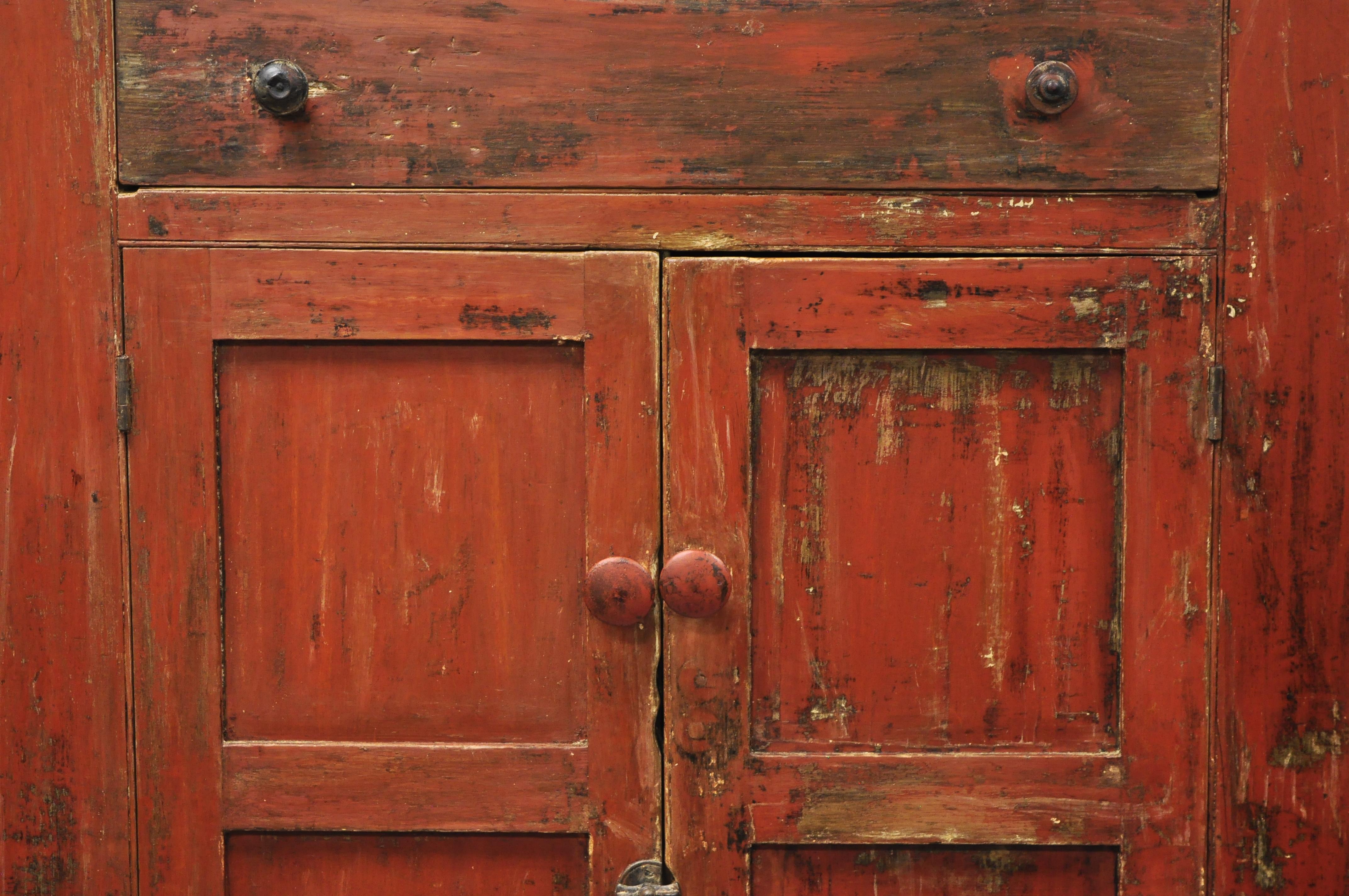 antique pie safe hutch