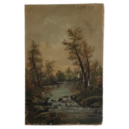 19th Century American Water Color Landscape Art For Sale