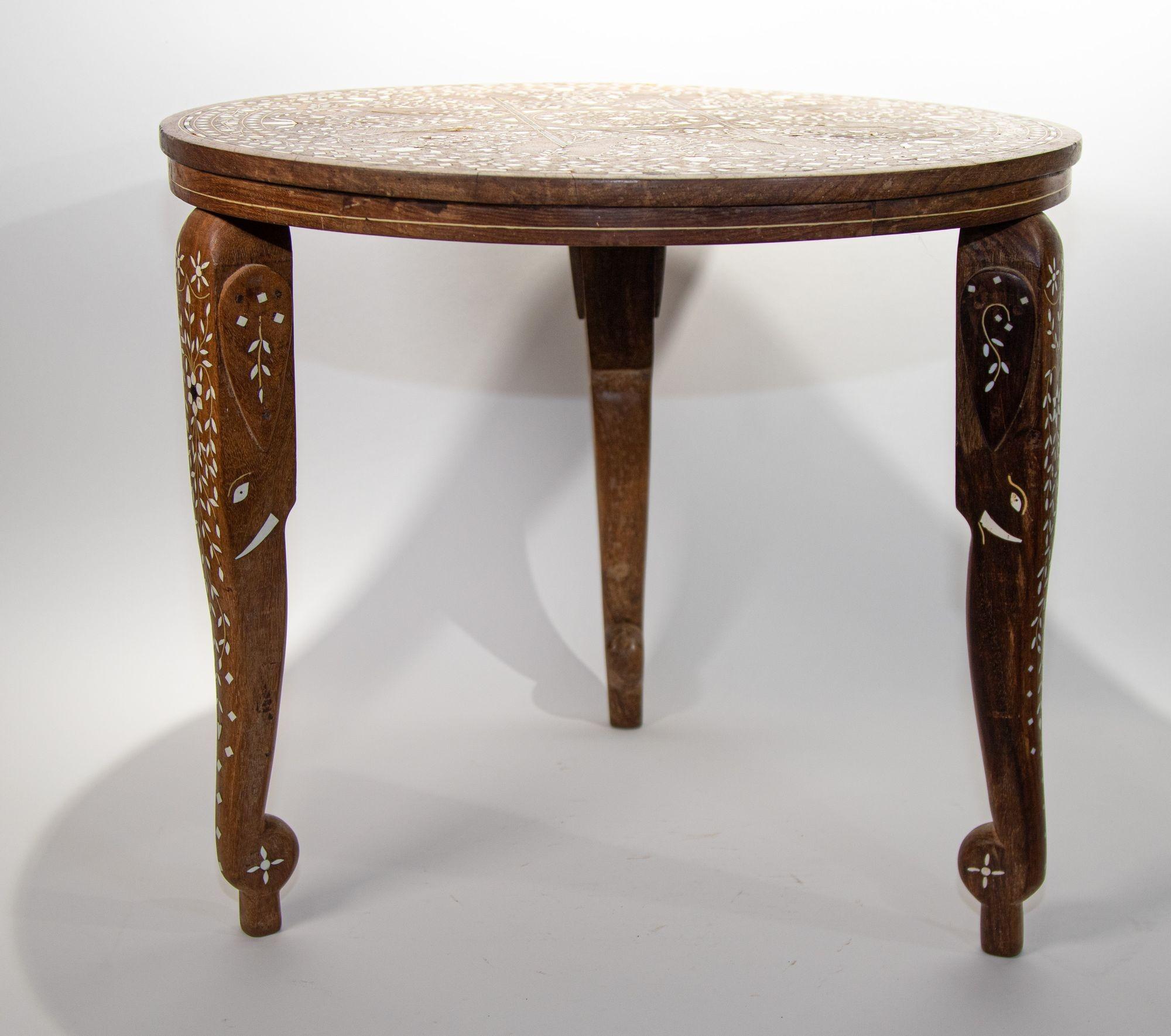 19th C. Anglo Indian Mughal Side Table 9