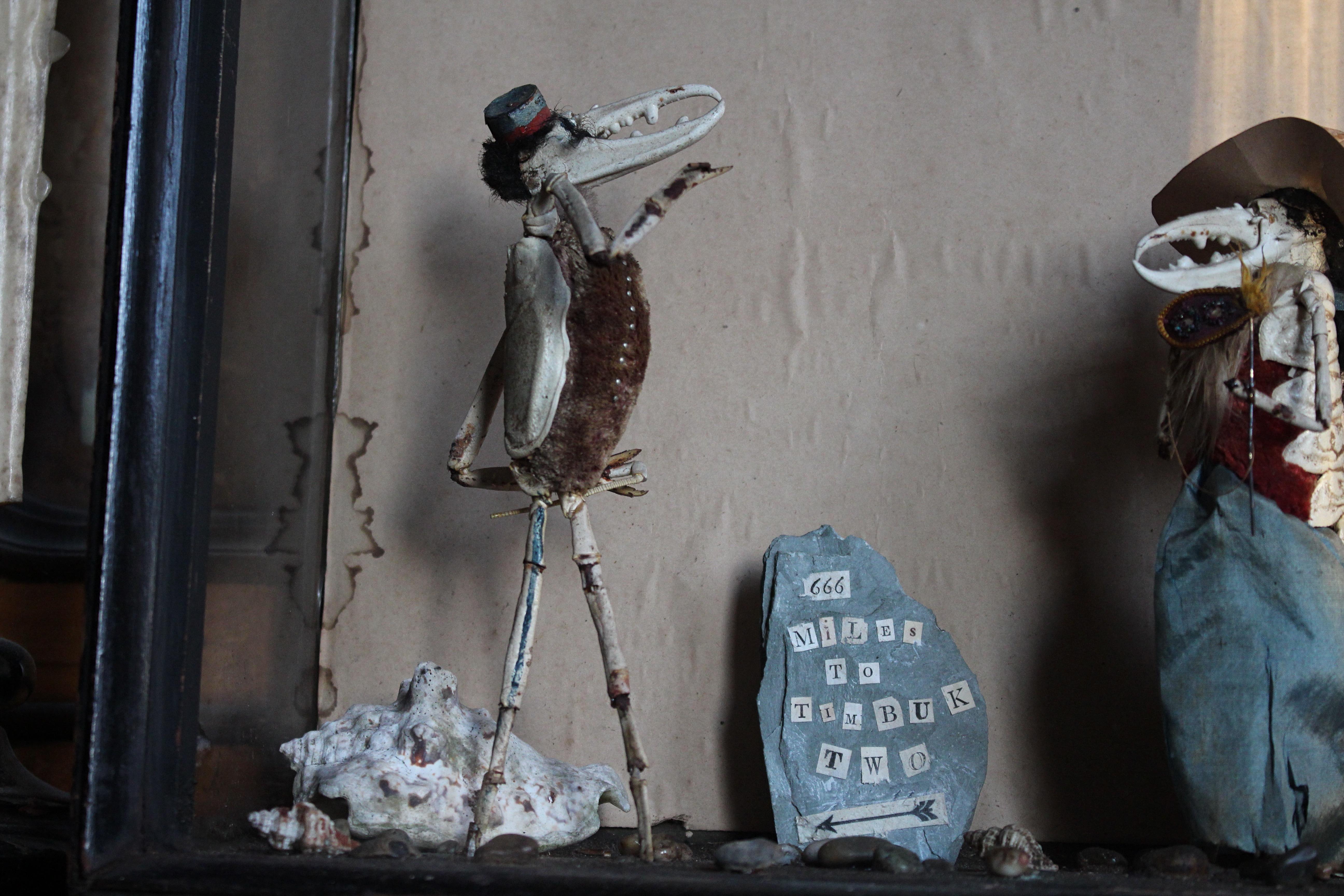 A.I.C.C. Taxidermie scène anthropomorphe de caméléon et de crustacé Walter Potter en vente 1