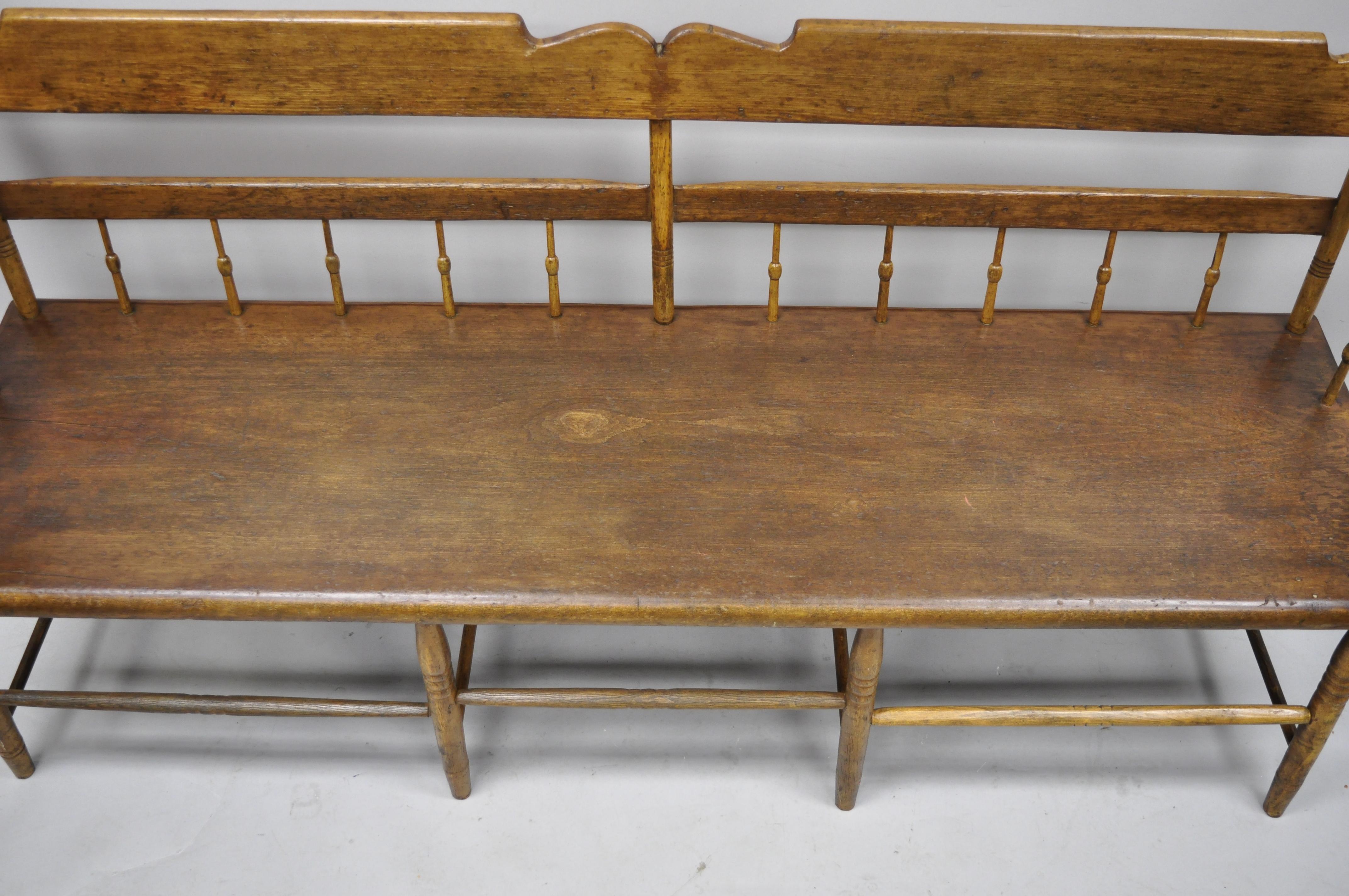 antique benches with backs