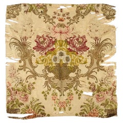 19Th C Antique Italian Hand Embroidered Textile