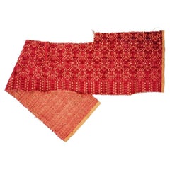 19Th C Antique Italian Hand Woven Textile