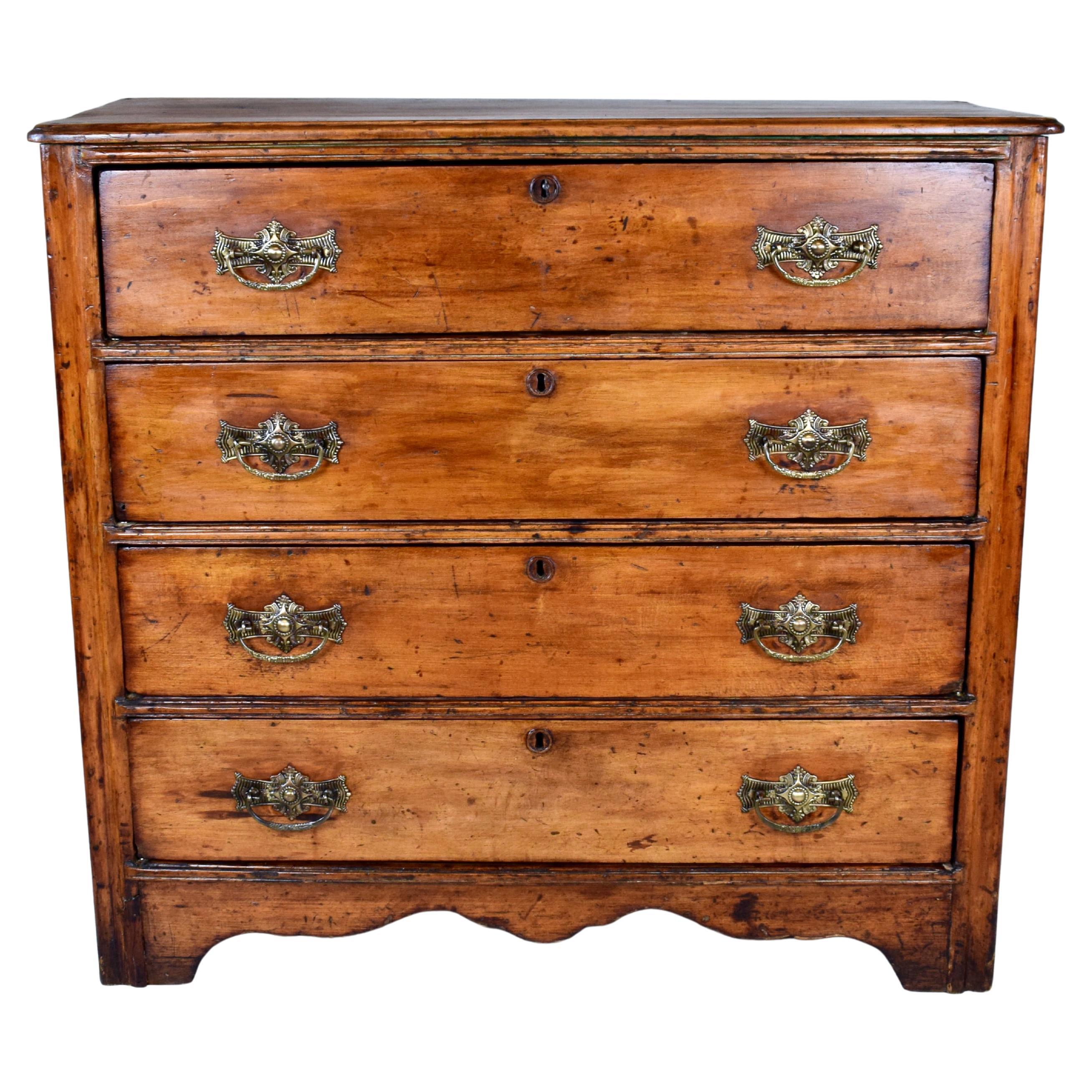 19th C. Antique Pine Cottage Dresser For Sale
