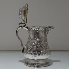 Antique Victorian Sterling Silver Flagon London 1882 Aldwinckle & Slater