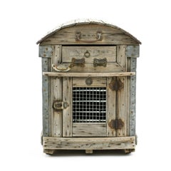 19th C. Antique Wooden Dog Crate