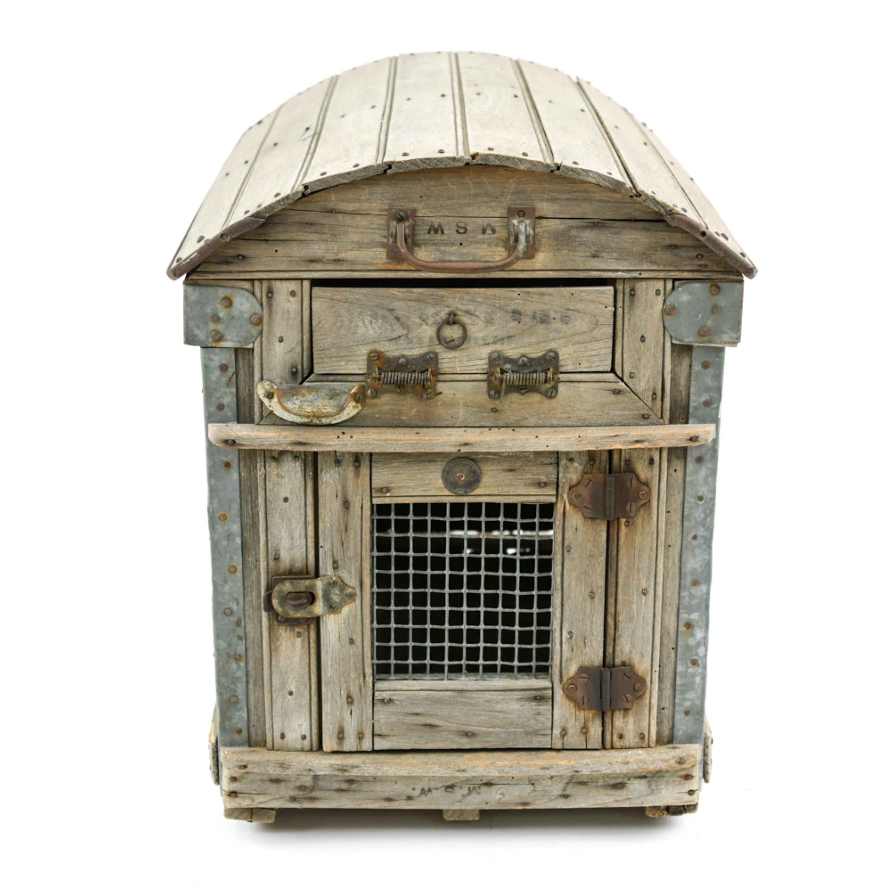 antique dog crate