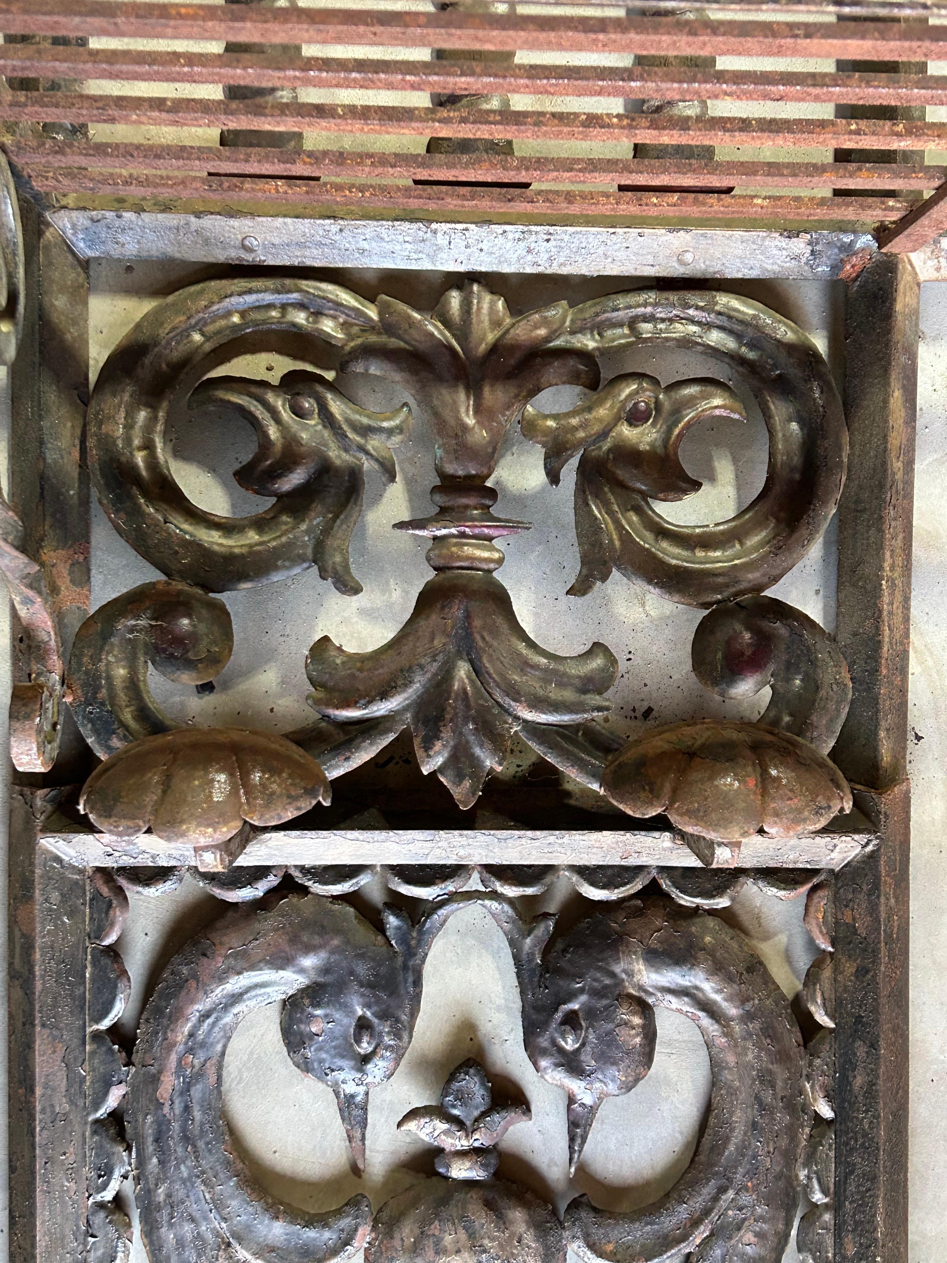 19th c Architectural Entranceway Coat Rack In Good Condition For Sale In Woodbury, CT