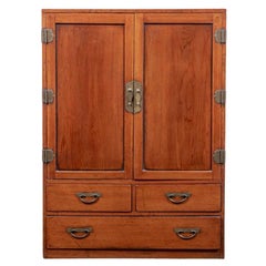 19th C. Asian Wood Storage Cabinet