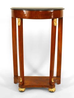19th c. Austrian Empire Demi-Lune Console