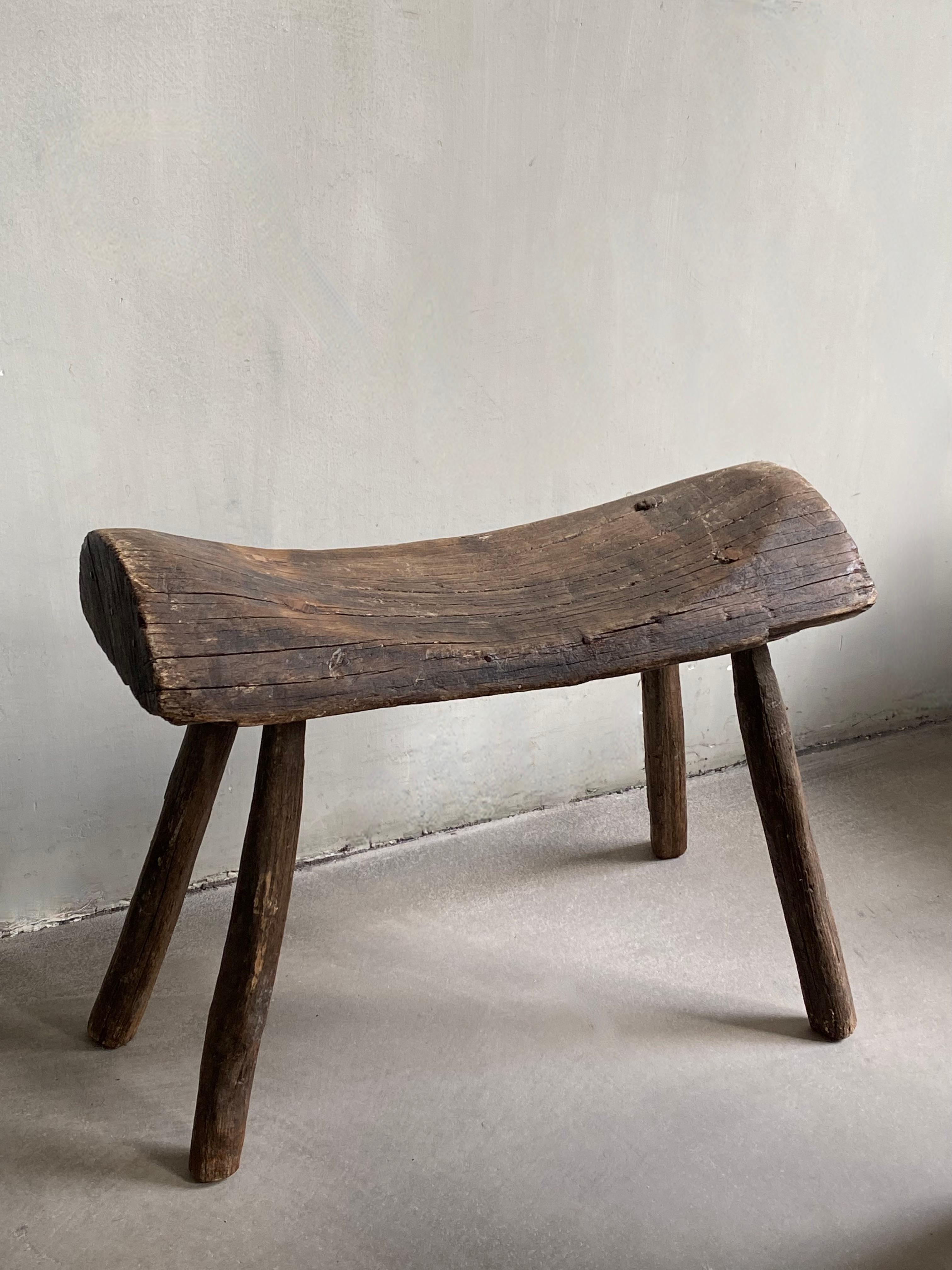 19th C Austrian Oak Saddle Stools In Good Condition For Sale In Nijlen, BE