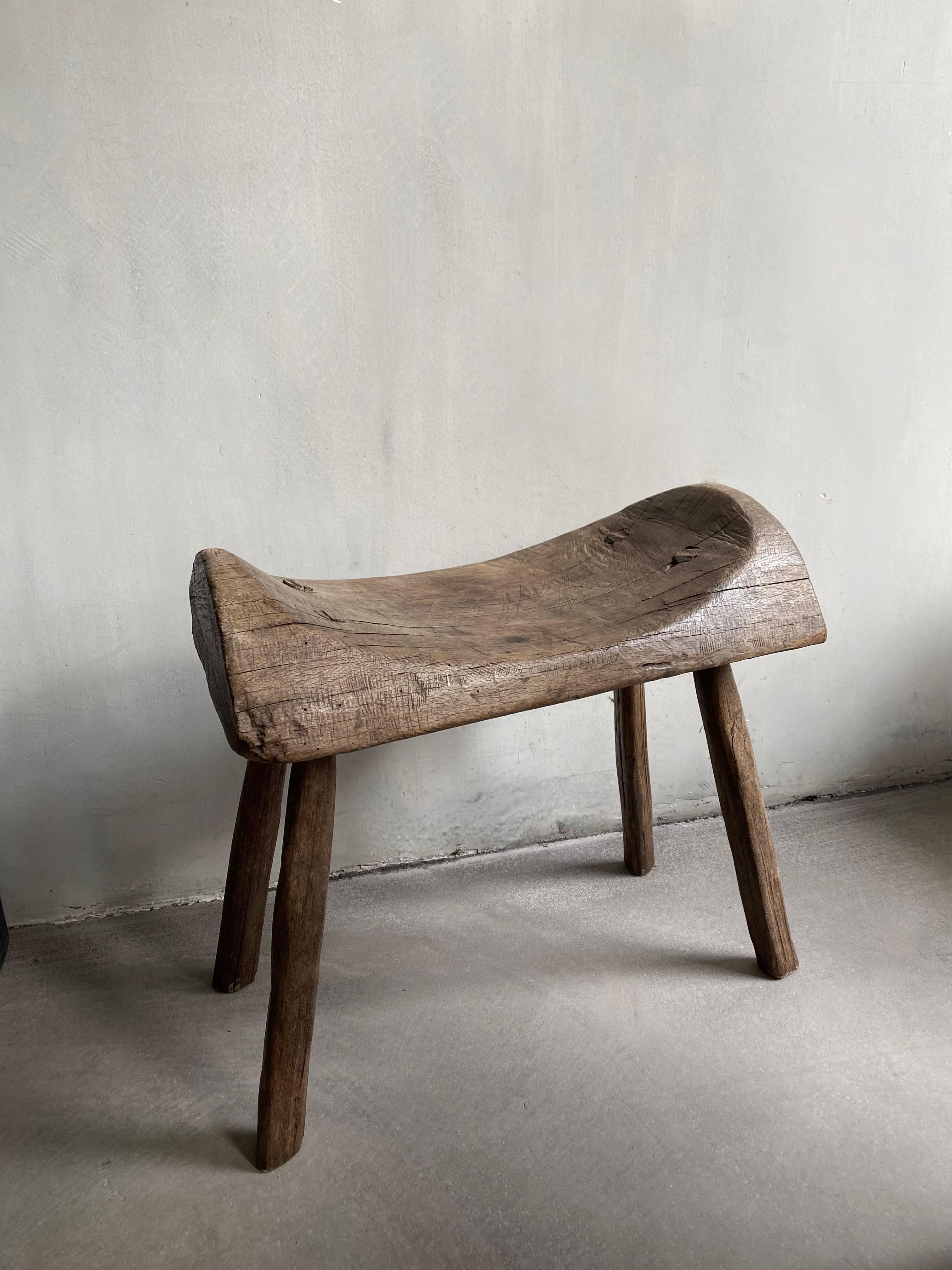19th Century 19th C Austrian Oak Saddle Stools For Sale