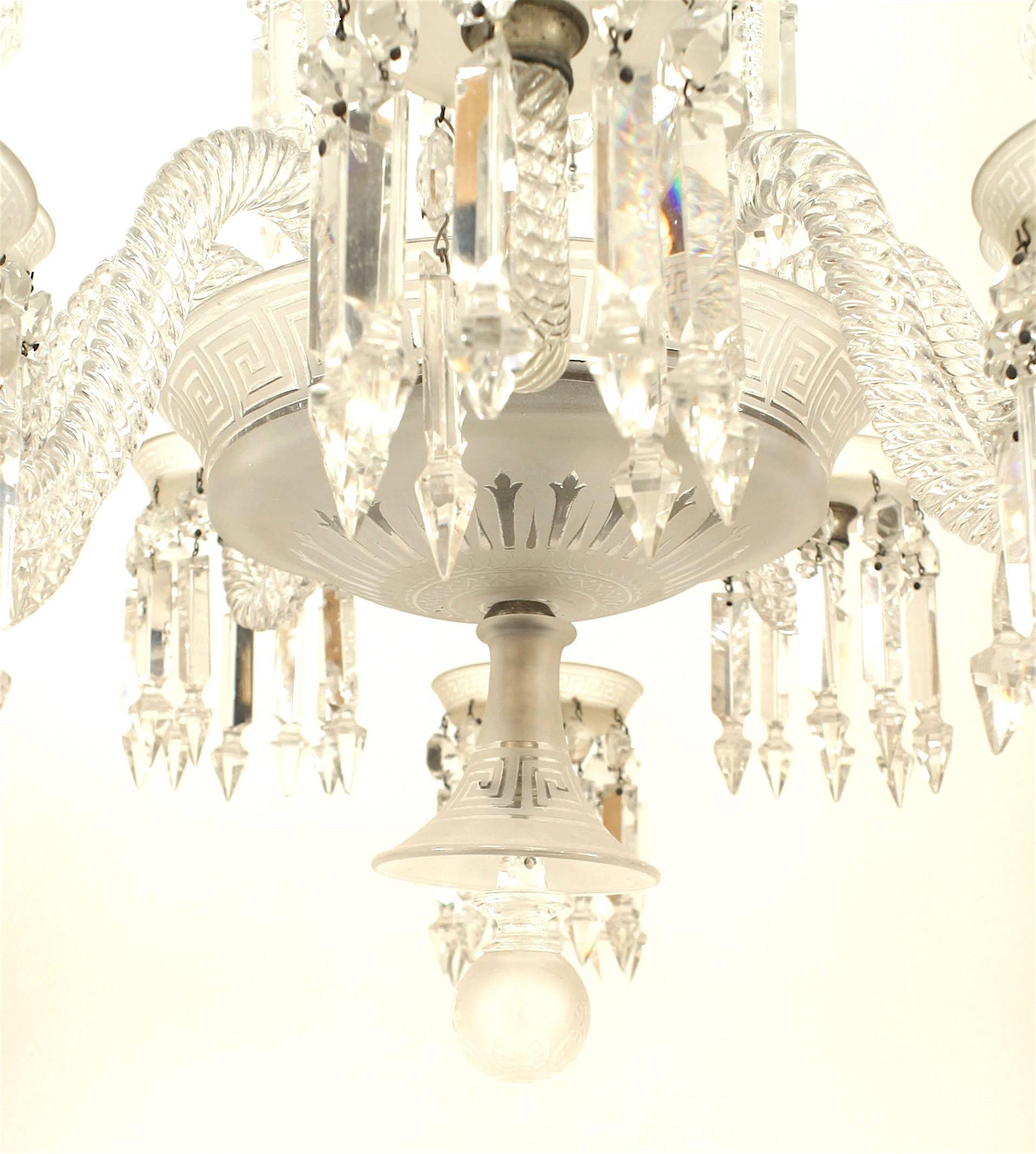 crystal drop chandelier