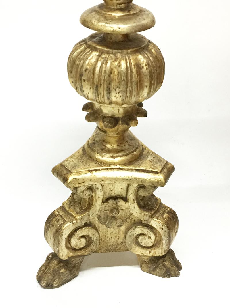 19th Century Baroque Style Candle holder Stand In Good Condition For Sale In Delft, NL