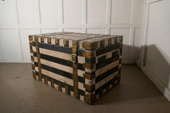 19th Century Baroque Traveling Silver Chest by Mappin and Webb, Distressed Paint