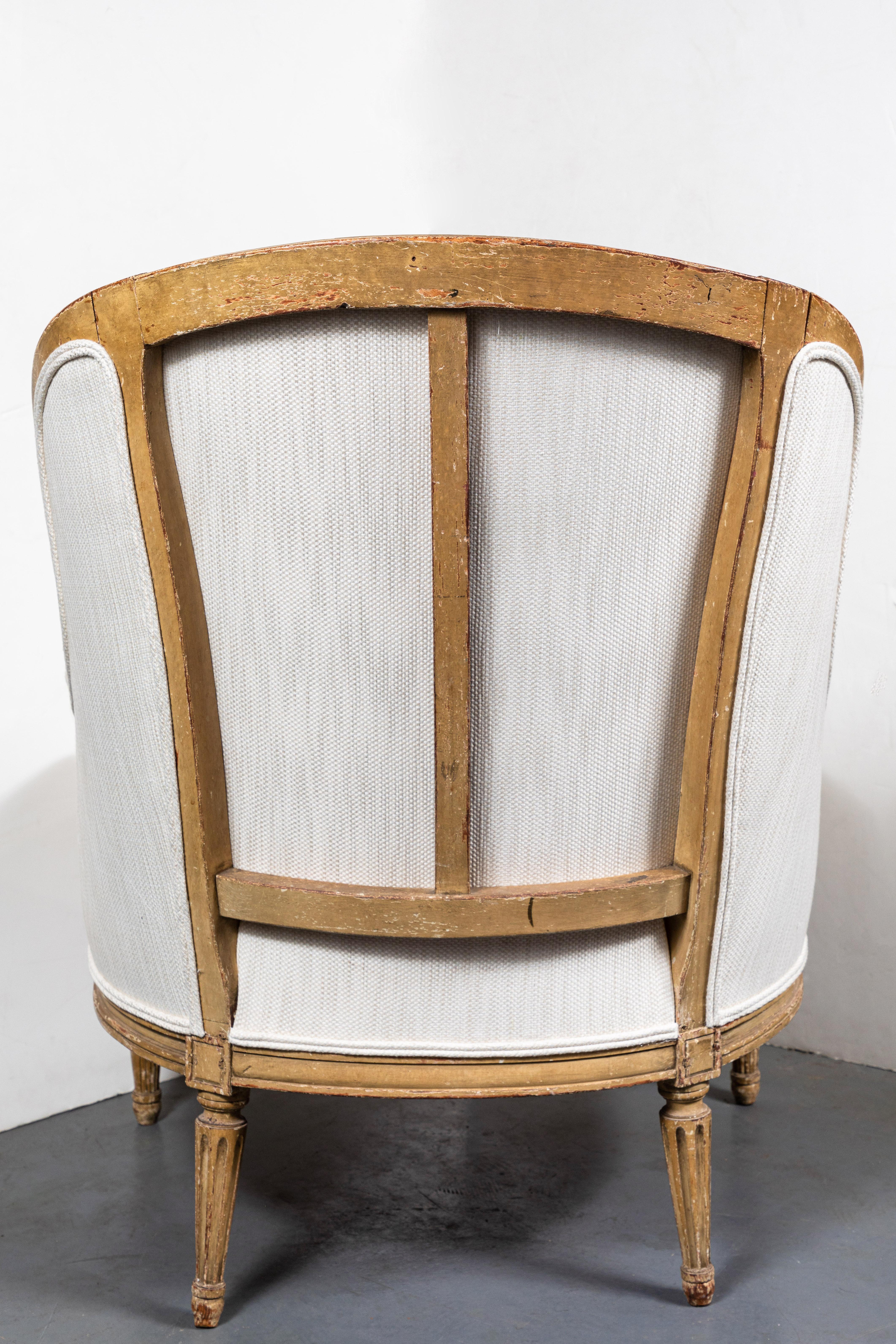 french barrel chair