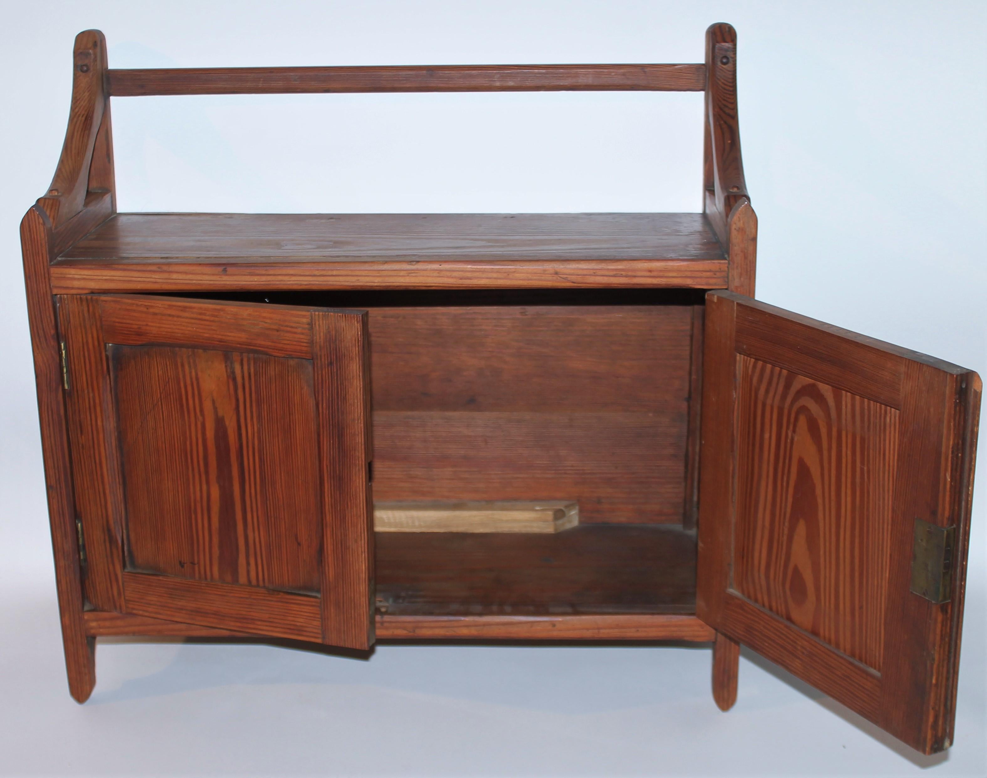 19th C Bathroom / Medicine Wall Cabinet For Sale 1