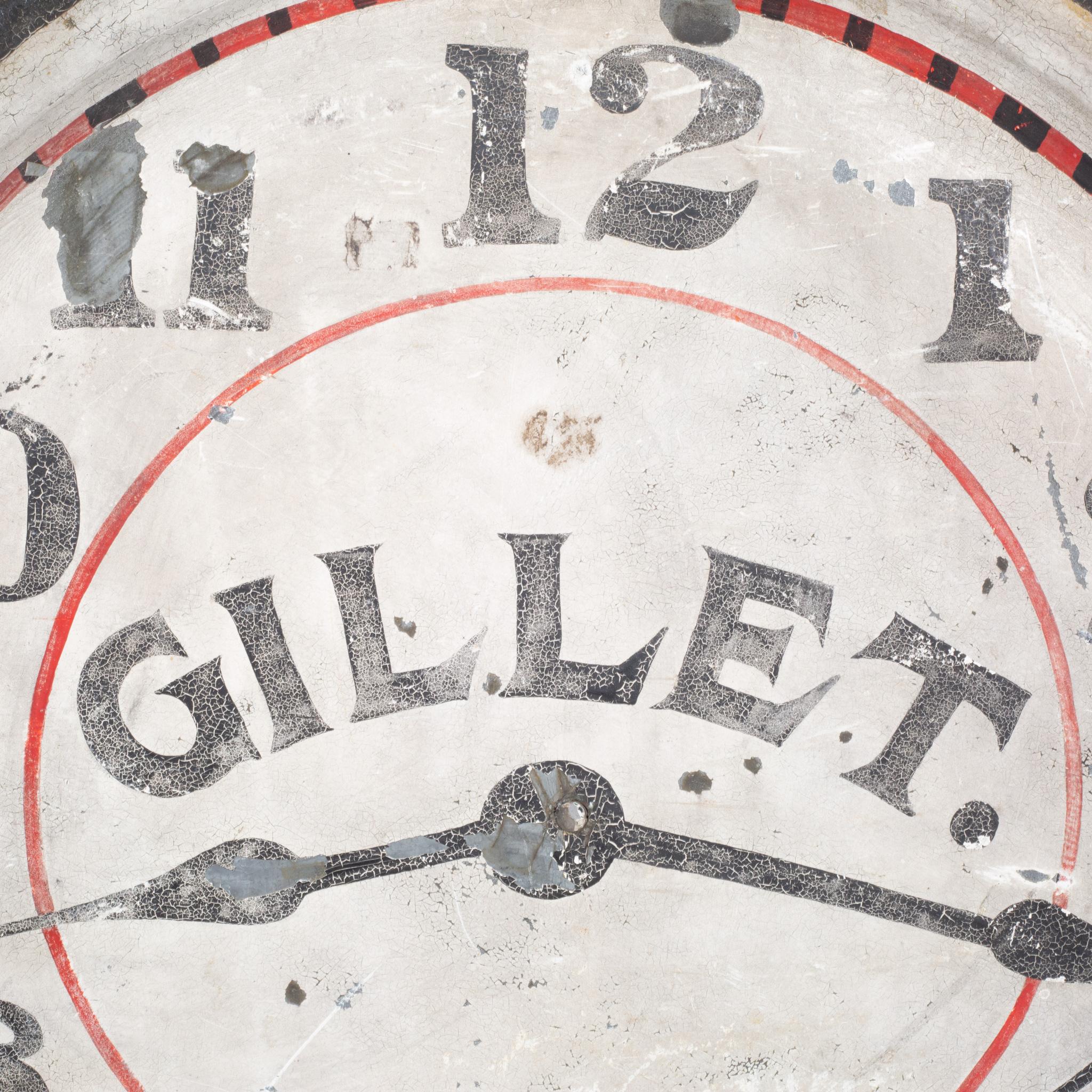 19. Jh. Belgisches Gusseisen-Uhrmacher-Ladenschild, ca. 1860-1890-Frei Versand (Gegossen) im Angebot