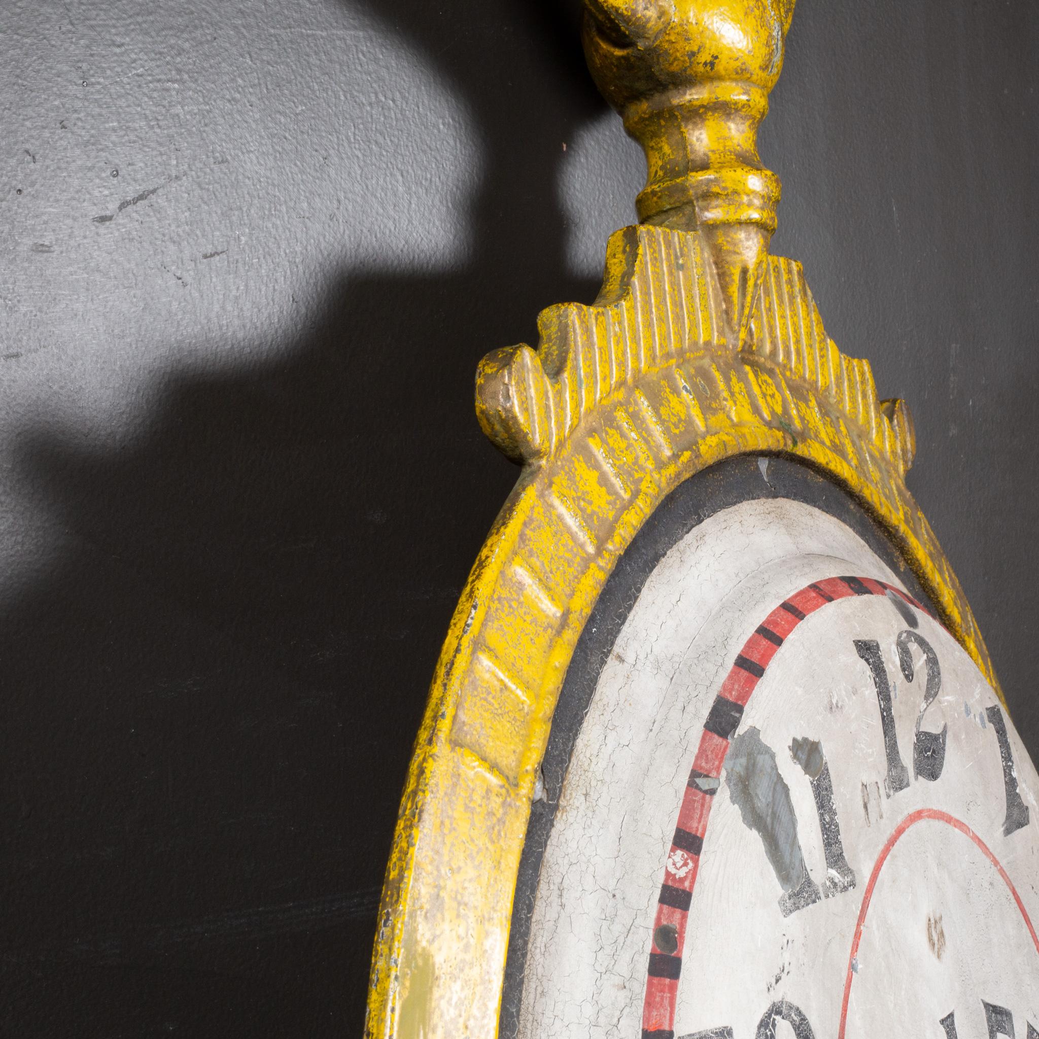 19. Jh. Belgisches Gusseisen-Uhrmacher-Ladenschild, ca. 1860-1890-Frei Versand (19. Jahrhundert) im Angebot