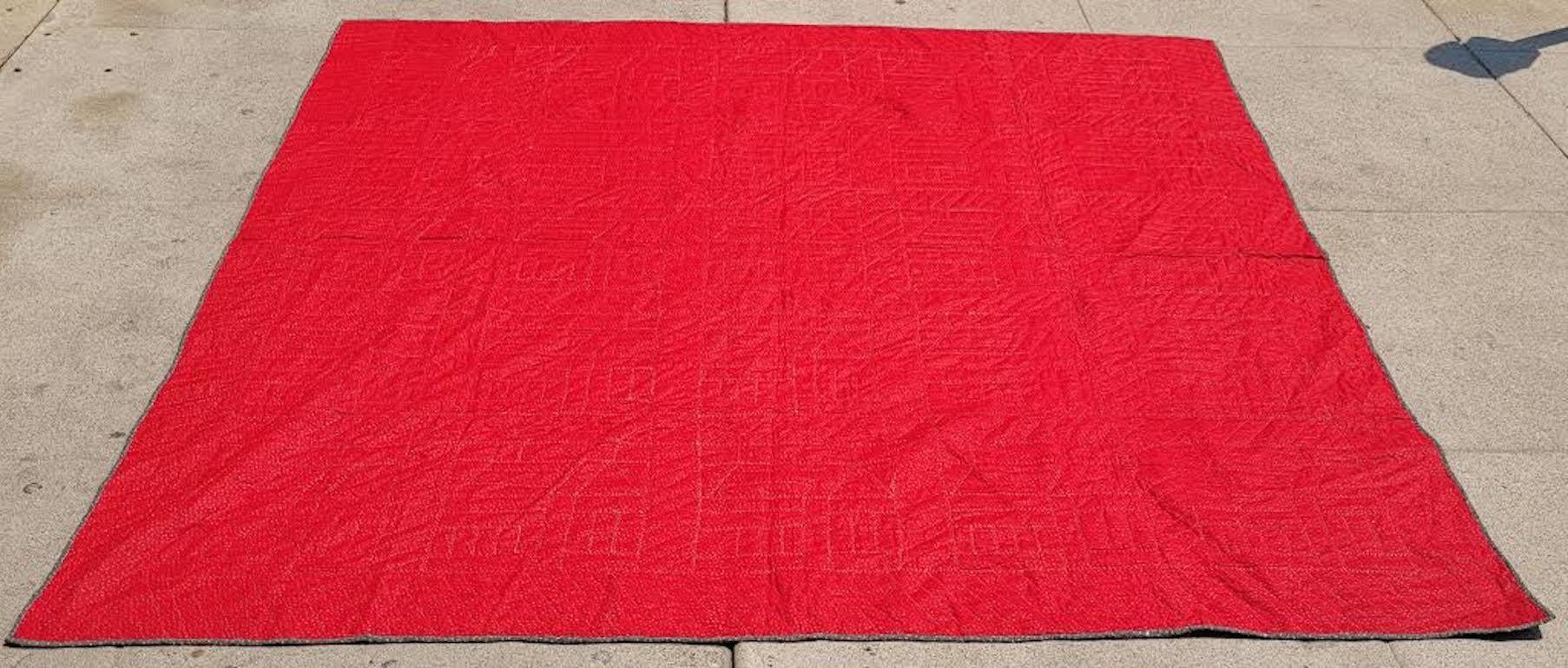 Hand-Crafted 19th C Berks County Pennsylvania School House Quilt For Sale