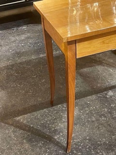 19th c. Biedermeier Fruitwood Side Table