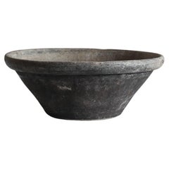 19th Century Black Catalan Terracotta Bowl '3OF3'