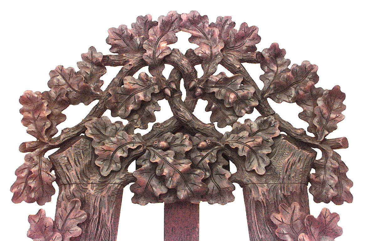 Foresta Nera Cavalletto floreale rustico Black Forest in vendita