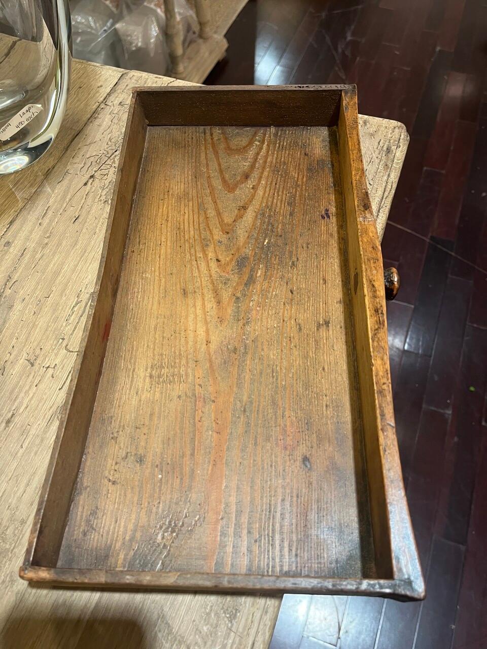 19th C Black Forest Dressing Table w/ Drawer and Mirror For Sale 2