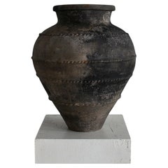 19Th C. Black Terracotta Portuguese Vessel