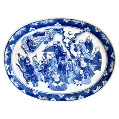 19th C. Blue 
White Chinese Export Platter
