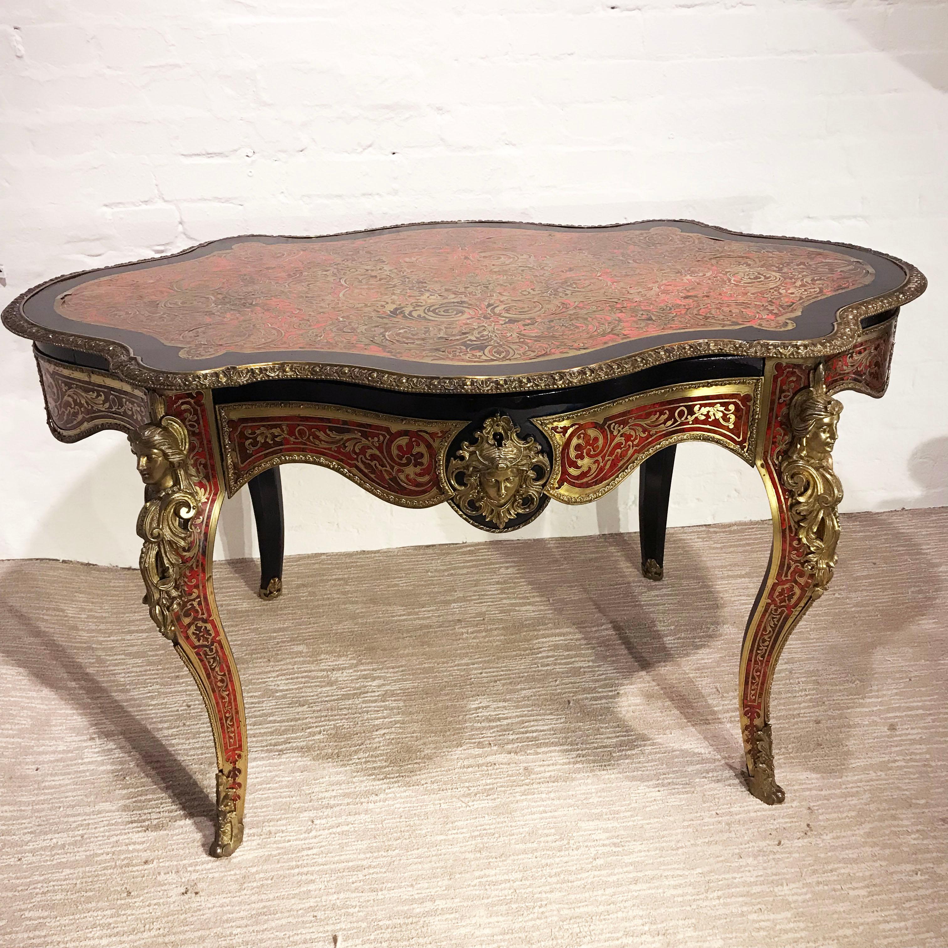 19th Century Boulle Shaped Centre Table 2