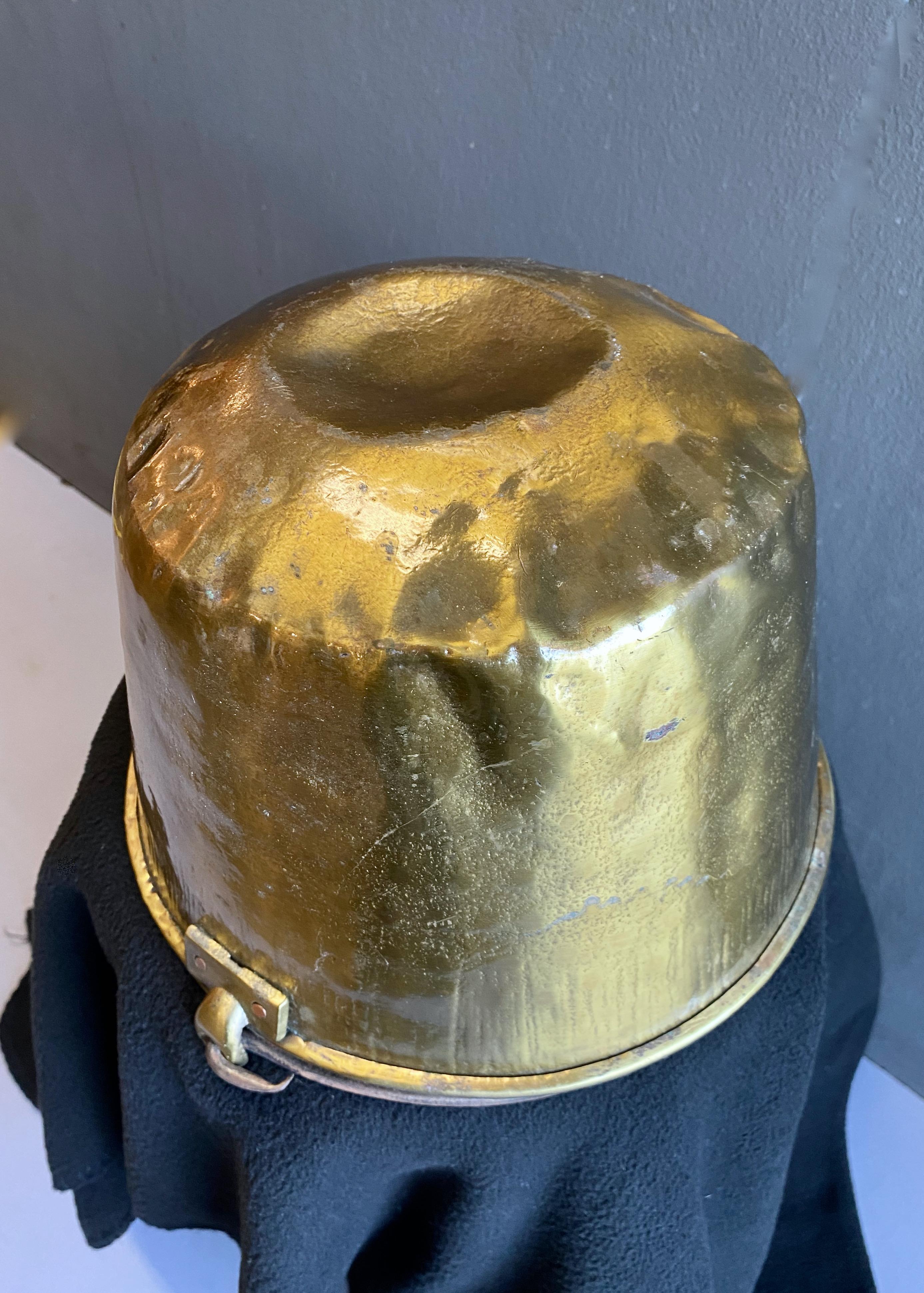 small brass bucket