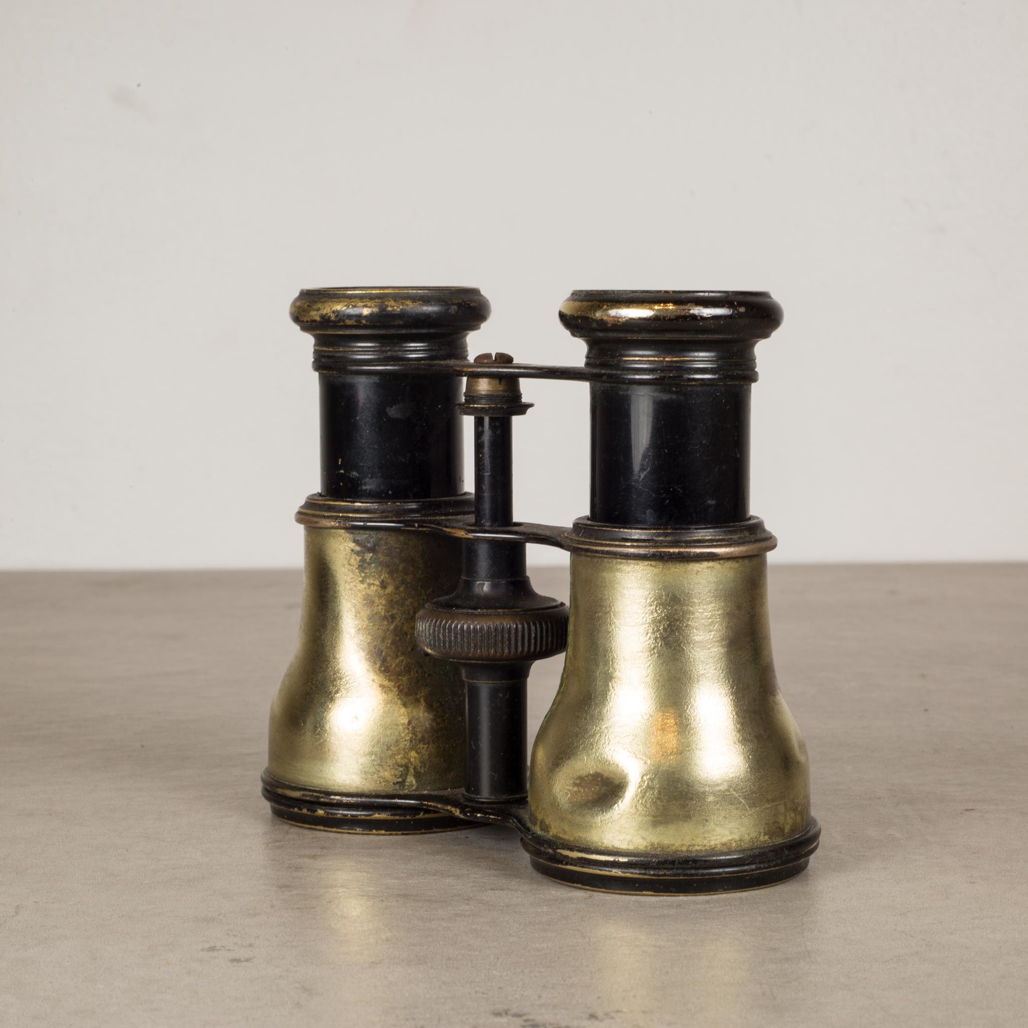 About:

This is an original pair of brass binoculars marked on the eyepiece with 