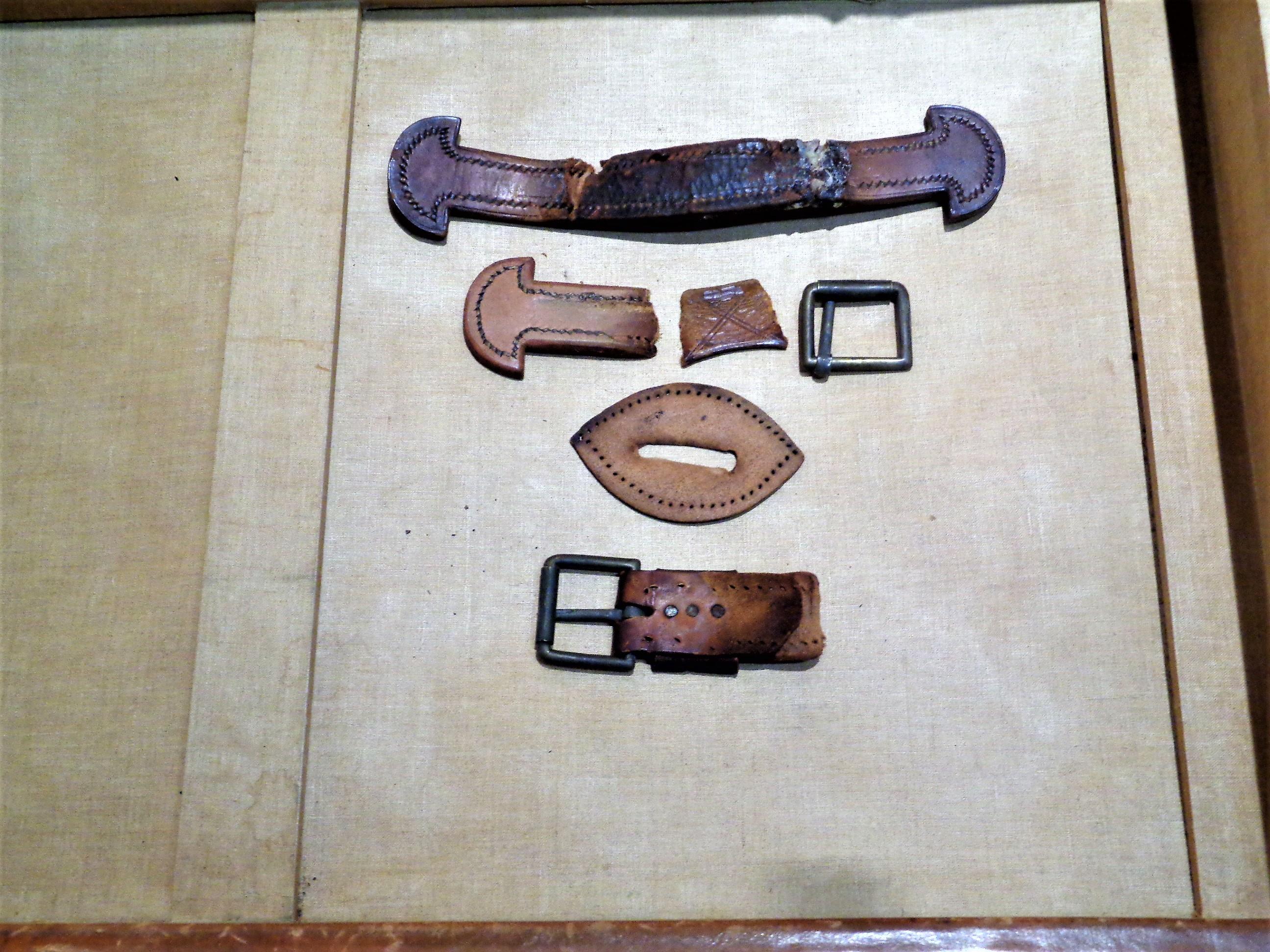 Baúl de viaje de cuero remachado con latón del S. XIX Sage's Trunk Depot Boston, Ma. en venta 7