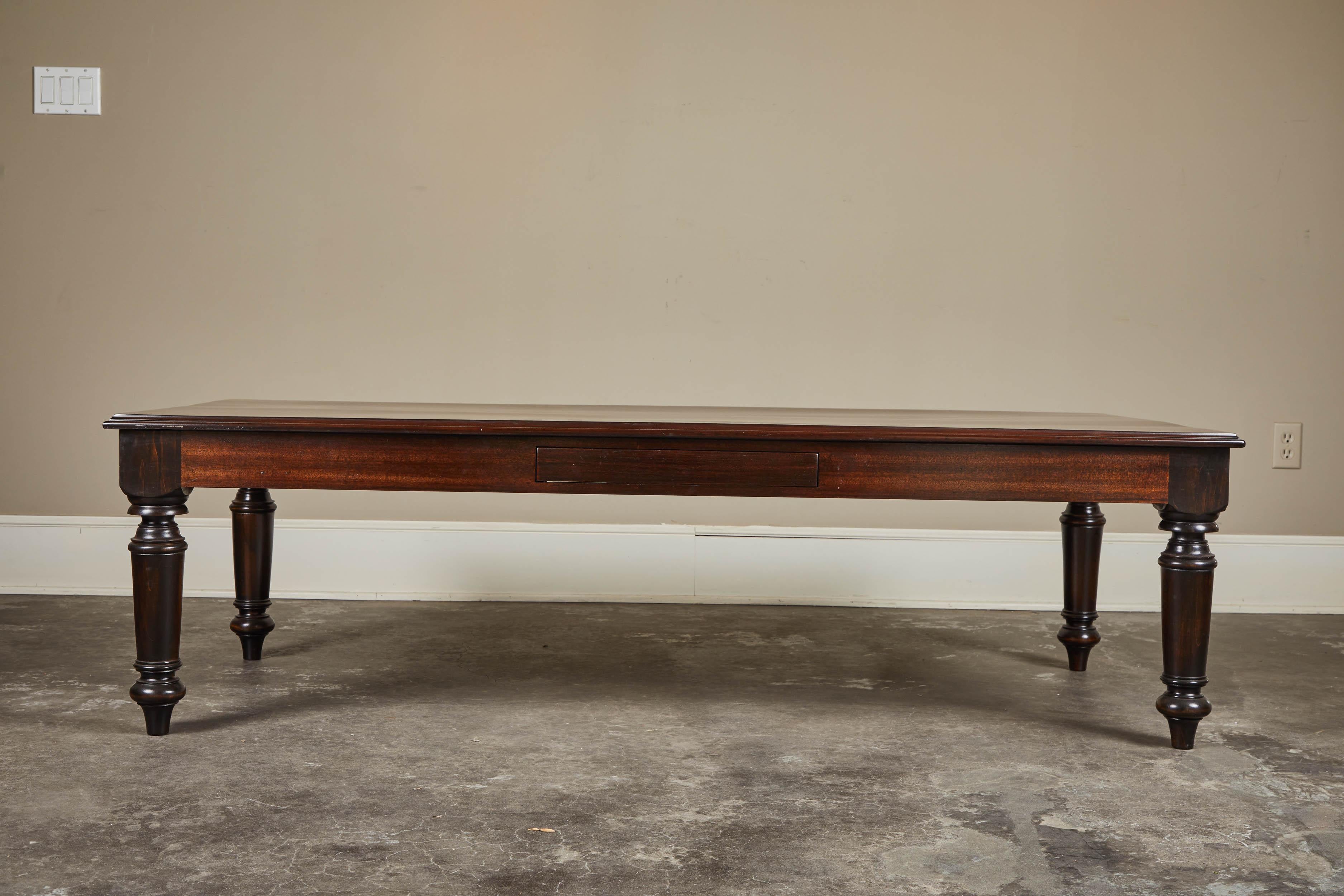 19th Century British Colonial Rosewood Coffee Table with Newer Legs 2