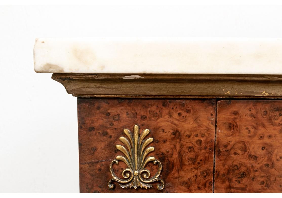 Veneer 19th C. British  Neoclassical Console Table For Sale