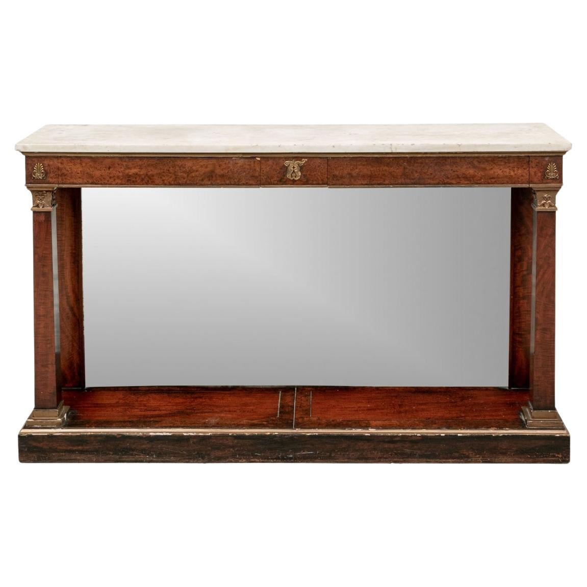 19th C. British  Neoclassical Console Table For Sale
