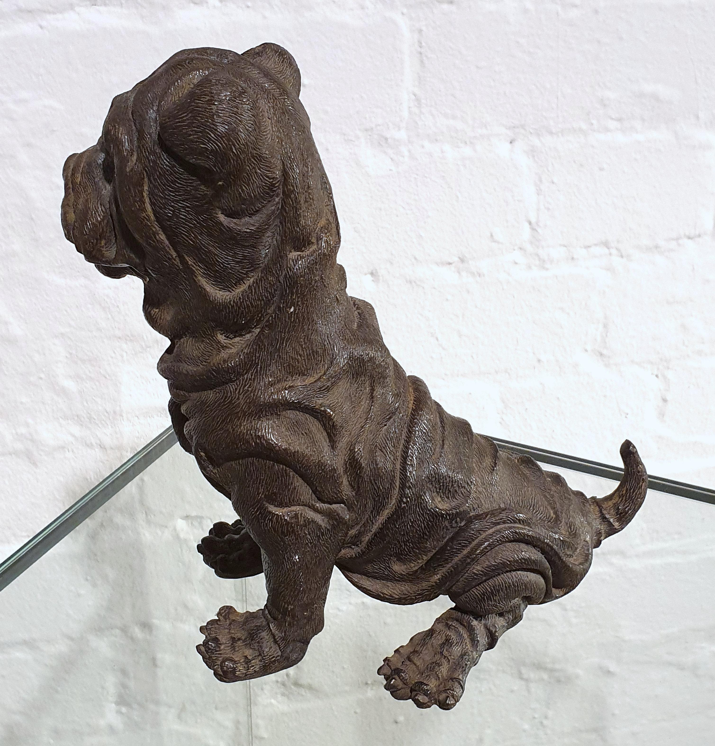 19th Century Bronze Chinese Sharpei Dog 2