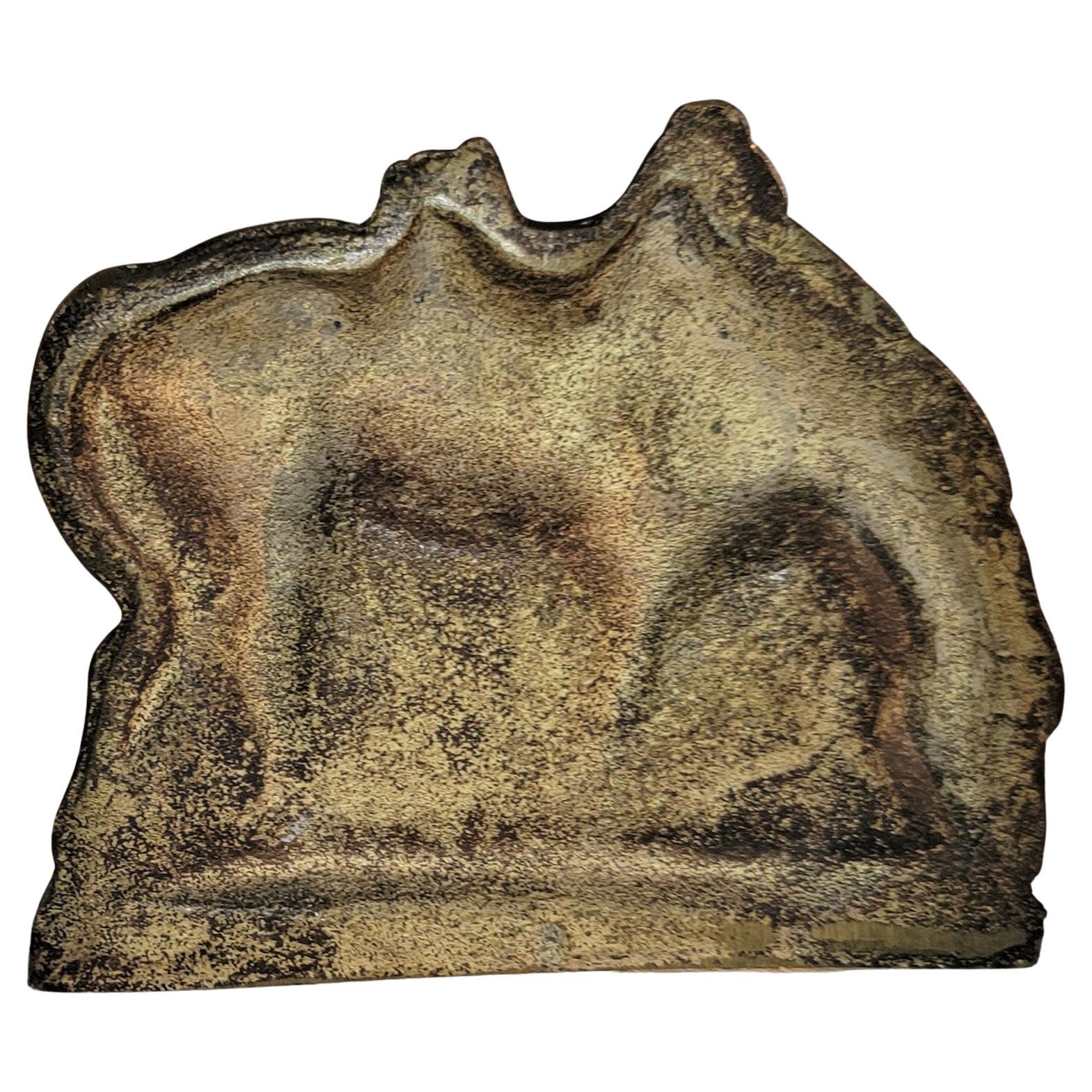Fatto a mano Fermalibri a forma di cavallo in bronzo del XIX secolo, coppia in vendita