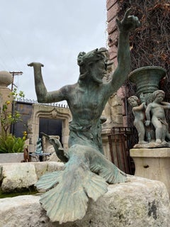 Bronze Statue Center Piece Fountain Decorative Garden Ornament Sculpture Melrose