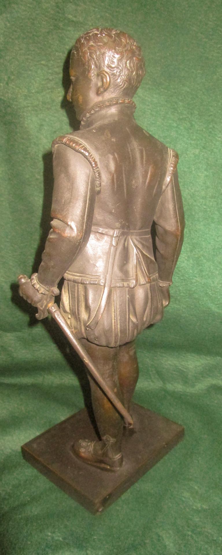 19th C Bronze Statue of a Young Henry IV After Baron Francois Joseph Bosio For Sale 3