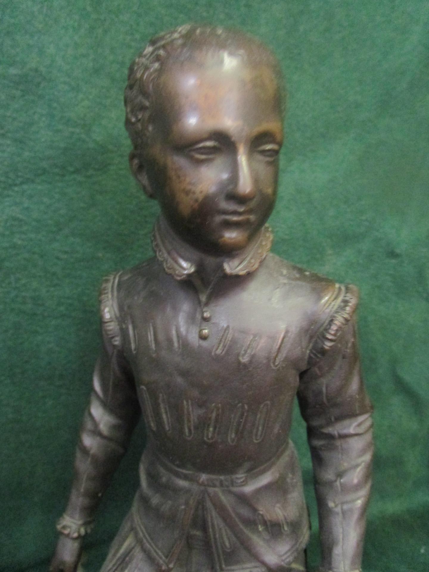 Late 19th Century 19th C Bronze Statue of a Young Henry IV After Baron Francois Joseph Bosio For Sale