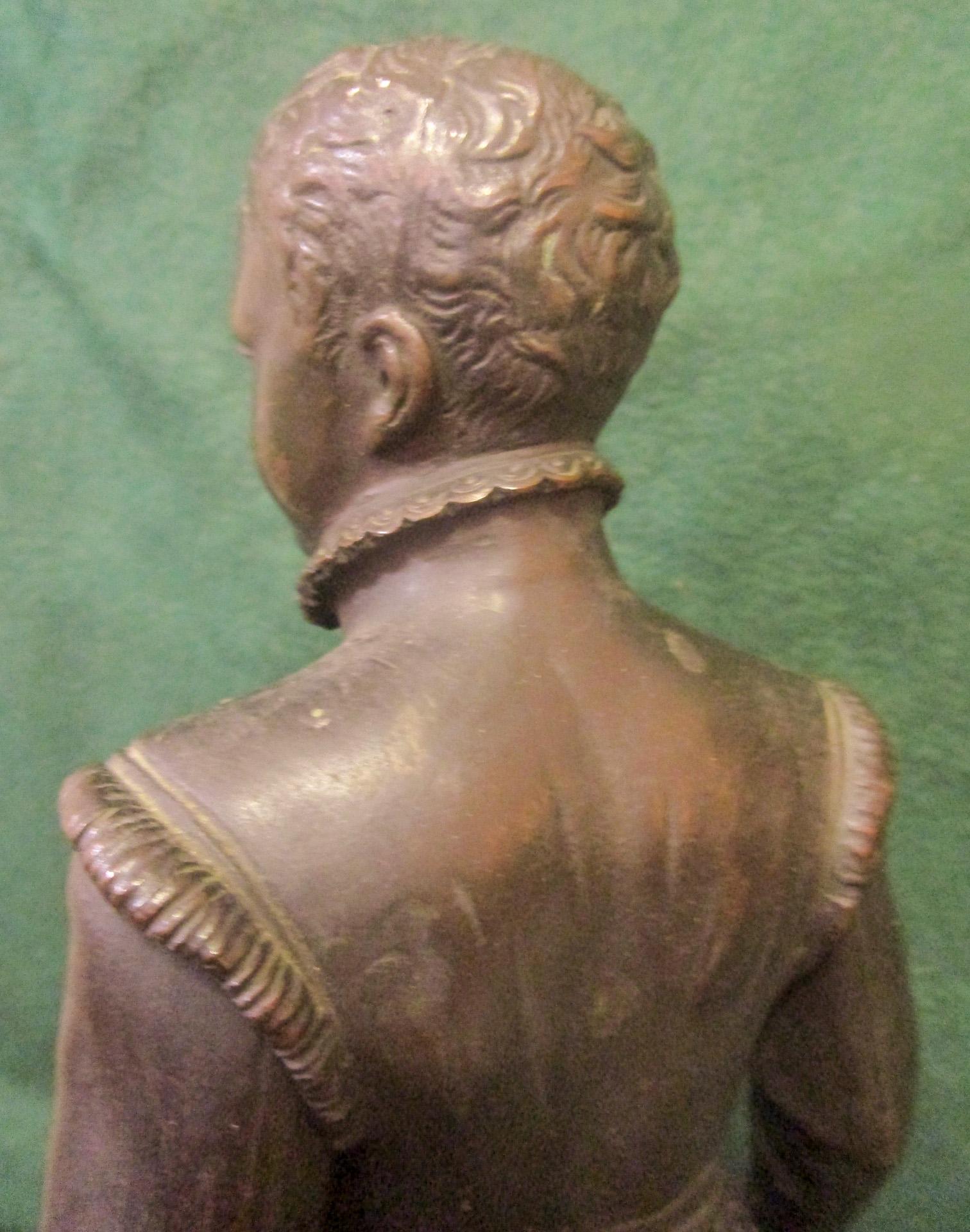 19th C Bronze Statue of a Young Henry IV After Baron Francois Joseph Bosio For Sale 2